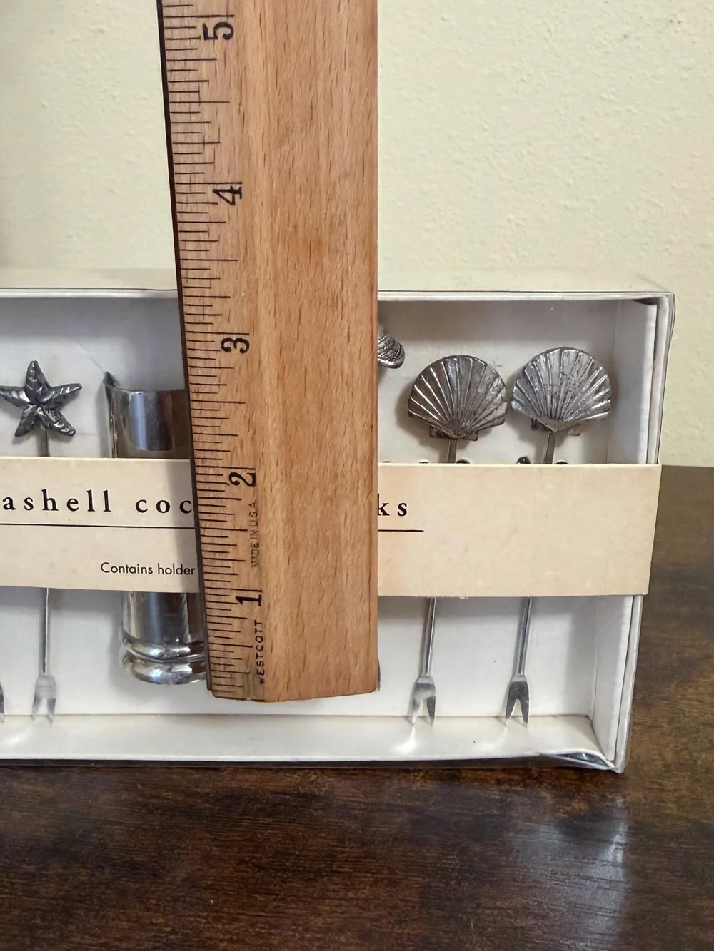 PIER 1 Seashell Cocktail Picks Set - Silver Tone